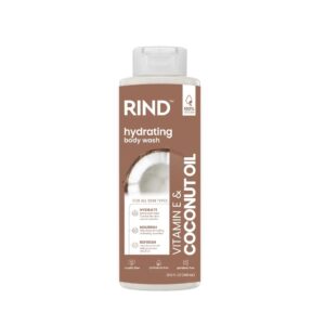 RIND PRO Hydrating BODY WASH 606ml - Vitamin E & Coconut Oil  ريند غسول جسم غني بالفيتامين هـ وزيت جوز الهند