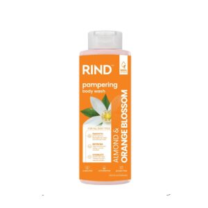 RIND PRO PAMPERING BODY WASH 606ml - Almond & Orange Blossom  ريند غسول جسم برائحة اللوز وزهر البرتقال