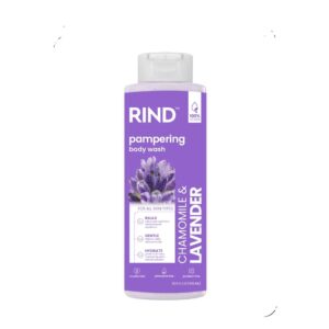 RIND PRO PAMPERING BODY WASH 606ml - Chamomile & Lavender  ريند غسول جسم غني بالبابونج ورائحة اللافندر