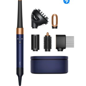 DYSON Airwrap i.d.™️ multi-styler and dryer Curly+Coily (Prussian Blue/Rich Copper) دايسون جهاز متطور لتصفيف وتجفيف الشعر بتقنية البلوتوث (بلون أزرق نحاسي)