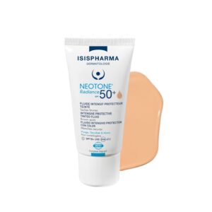 ISISPHARMA Neotone Radiance SPF50+ Intensive Protective Tinted fluid 30 ml  اسس فارما واقي شمس ملون مرطب وموحد للون البشرة مضاد للشيخوخة