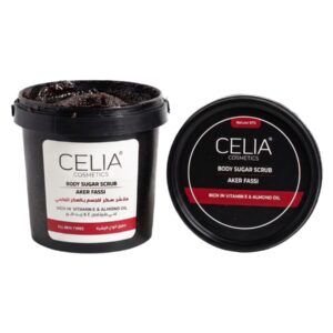 CELIA COSMETICS BODY SUGAR SCRUB AKER FASSI 600g سيليا سكراب مقشر للجسم