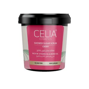CELIA COSMETICS SHOWER SUGAR SCRUB CHERRY 600g سيليا مقشر رغوي للجسم