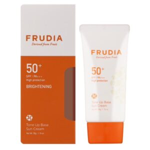 FRUDIA BRIGHTENING TONE UP BASE SUN CREAM SPF50+ PA++++ 50g فروديا كريم واقي شمس للبشرة