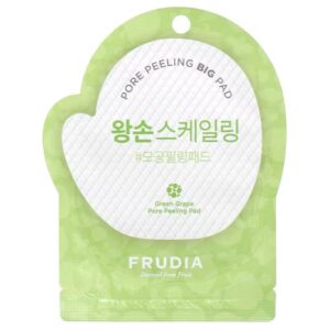 FRUDIA Pore Peeling Pad 2pcs - Green Grape  فروديا تونر باد ينقي المسام ويهدئ البشرة مخصص للبشرة الدهنية والمختلطة بخلاصة العنب الأخضر