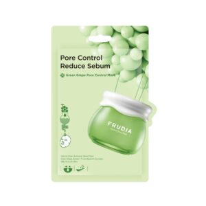 FRUDIA Pore Control Minimize excess oil Mask - Green Grape  فروديا ماسك التحكم في إفراز الدهون مخصص للبشرة الدهنية والمختلطة بخلاصة العنب الاخضر