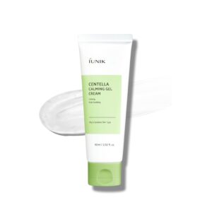 IUNIK Centella Calming Gel Cream 60ml اي يونيك كريم جل مرطب ومهدئ بخلاصة السنتيلا مناسب للبشرة الحساسة