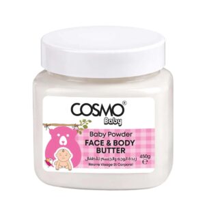 COSMO Face & Body Butter 450g - Baby Powder  كوزمو زبدة مرطبة للاطفال للبشرة والجسم