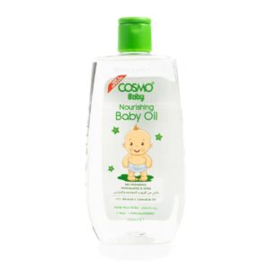 COSMO BABY Nourishing Baby Oil 500ml  كوزمو زيت اللوز والآذريون لترطيب وتغذية بشرة للاطفال