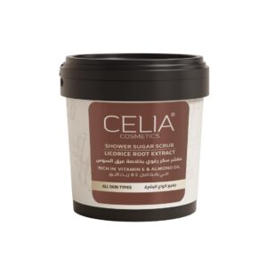 CELIA Shower Sugar Scrub Licorice Foaming Scrub 600g سيليا مقشر سكر للاستحمام برائحة عرق السوس الرغوية