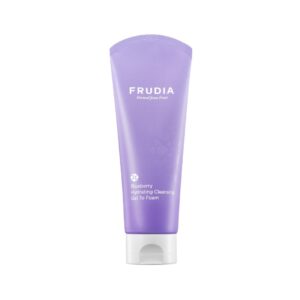 FRUDIA Hydrating Cleansing Gel to Foam 145ml - Blueberry  فروديا غسول جل رغوي مرطب لتنظيف البشرة برائحة التوت الأزرق