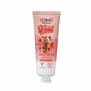 COSMO DELICIOUS HAND CREAM 75ml - Berry Yogurt Cream  كوزمو كريم مرطب لليدين برائحة كريمة الزبادي بالتوت