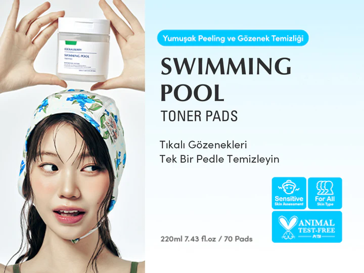 EQQUALBERRY Swimming Pool Toner Pads (70 Pads) ايكوال بيري بادات تونر - Image 3