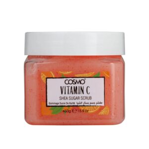 COSMO Vitamin C SHEA SUGAR SCRUB 450g  كوزمو مقشر الجسم بزبدة الشيا والفيتامين سي
