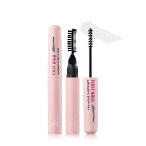 PUDAIER Fluff & Hold Laminating Brow Wax بوداير جل حواجب شفاف وسريع الجفاف