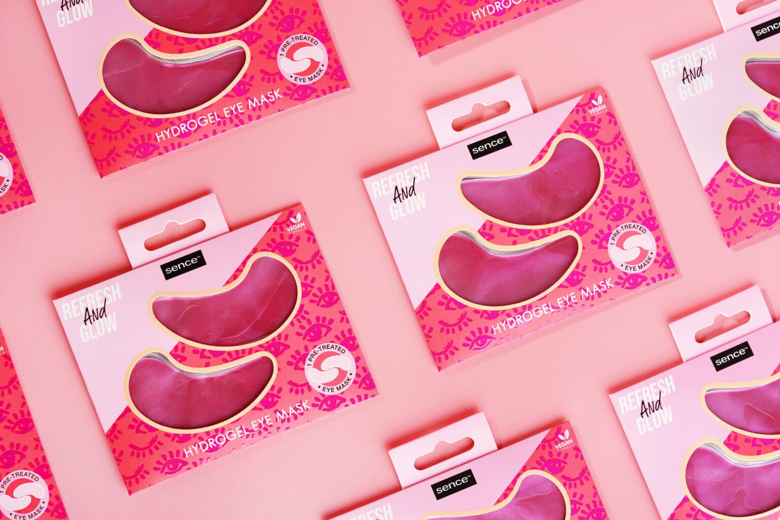 SENCE BEAUTY Refresh and Glow Mask Hydrogel Eye Mask 2x3ml سينس بيوتي ماسك للعيون - Image 2