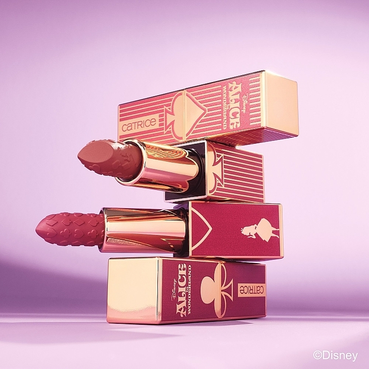 CATRICE Disney Alice in Wonderland Semi Matte Lipstick - C01 Where Am I? كاترس أحمر شفاه بلمسة شبه مطفية - Image 5