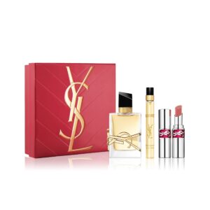 YVES SAINT LAURENT LIBRE SET (Eau De Parfum 50ml + 10ml + Lip Gloss 15) واي اس ال بكج هدايا للنساء