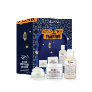 KIEHL'S Head to Toe Hydration Set (Facial Cream 50ml + Body Cream 250ml + Eye Cream 14ml) كيلز مجموعة عناية بالجسم والعينين