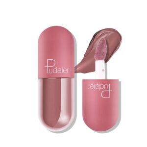 PUDAIER Mini Capsule Matte Liquid Lipstick بوداير أحمر شفاه سائل مطفي صغير الحجم