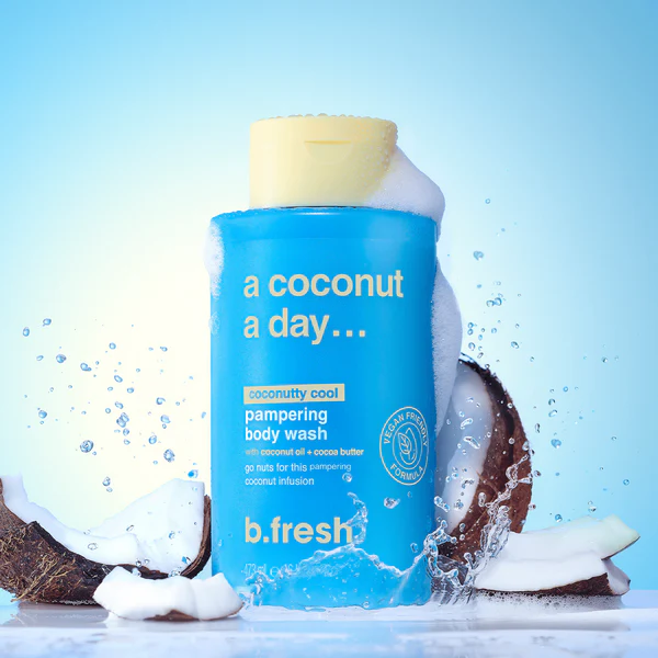 B.FRESH - a coconut a day body wash - coconutty cool بي فريش غسول جسم منعش ومنشط - Image 2