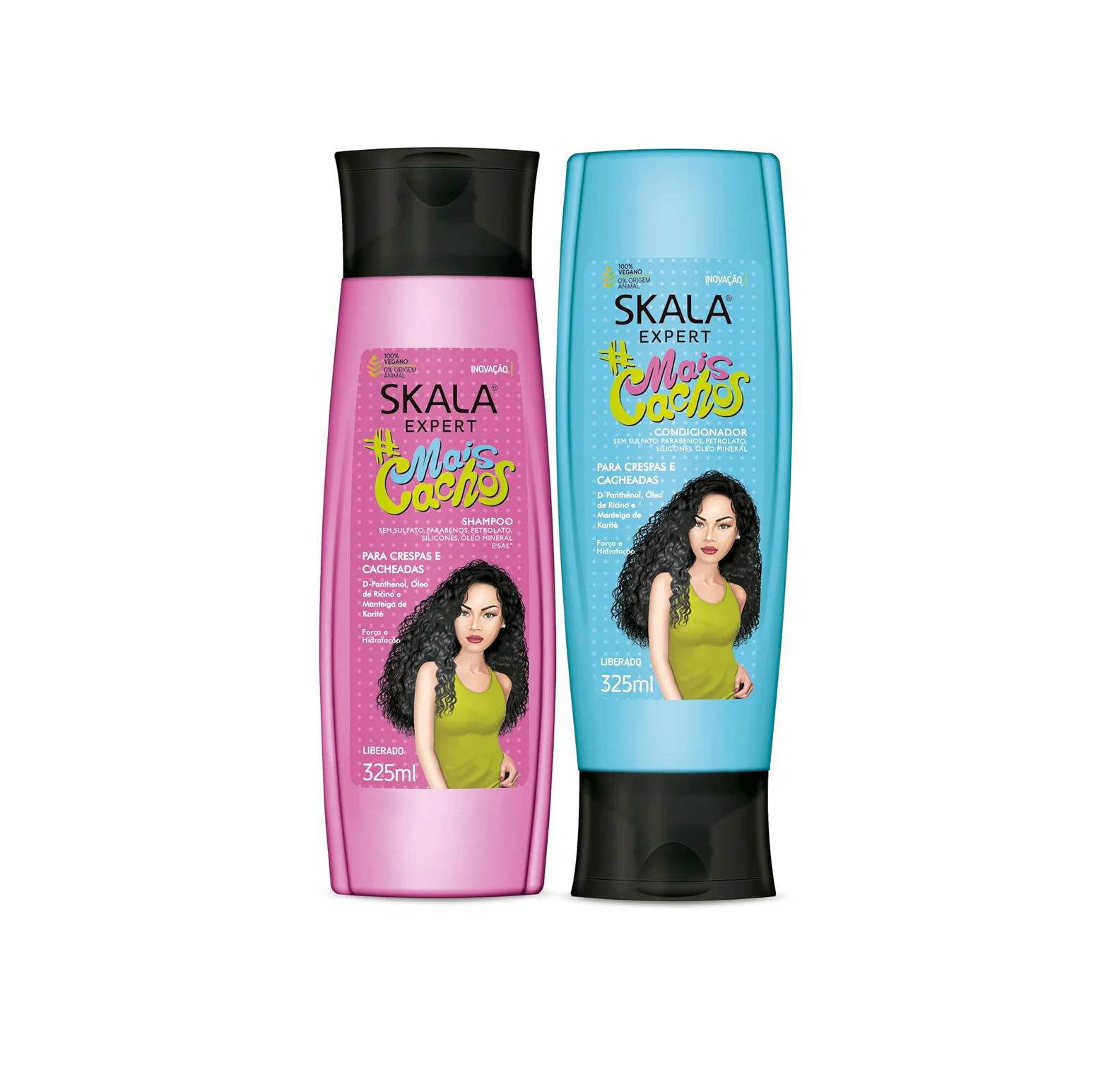 SKALA Brasil #MaisCachos Shampoo + Conditioner kit set 325ml سكالا مجموعة العناية بالشعر (شامبو + بلسم) - Image 2