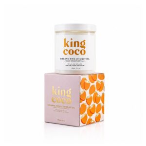 KING COCO Organic King Coconut Oil Repair for Hair, Body & Skin 300ml  كنغ كوكو زيت جوز الهند يرطب ويغذي الجسم والشعر
