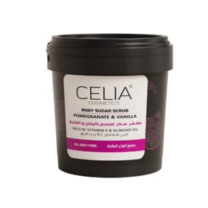 CELIA COSMETICS BODY SUGAR SCRUB POMEGRANATE & VANILLA مقشر سكر للجسم بالرمان والڤانيلا