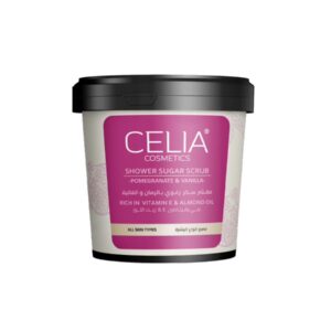 CELIA COSMETICS SHOWER SUGAR SCRUB POMEGRANATE & VANILLA سيليا مقشر سكر رغوي بالفانيلا والرمان