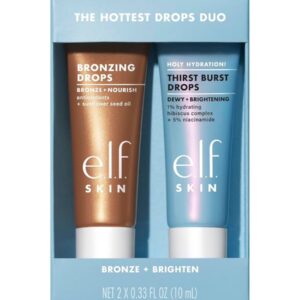 E.L.F. SKIN THE HOTTEST DROPS DUO (10x10) إيلف مجموعة مصغرة برونزر ومرطب للبشرة