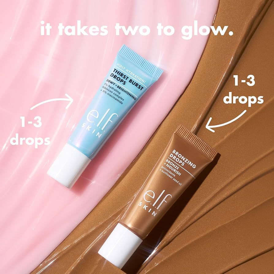 E.L.F. SKIN THE HOTTEST DROPS DUO (10x10) إيلف مجموعة مصغرة برونزر ومرطب للبشرة - Image 5