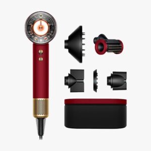 DYSON SUPERSONIC NURAL HAIR DRYER RED VELVET / GOLD دايسون جهاز متطور لتصفيف وتجفيف الشعر