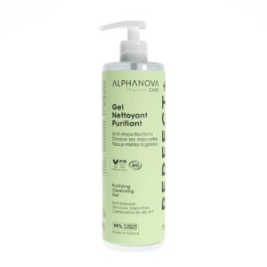 ALPHANOVA Gel Nettoyant Purifiant Cleansing Gel 400ml  الفانوفا غسول جل منقي ومضاد للشوائب مصمم للبشرة المختلطة إلى الدهنية
