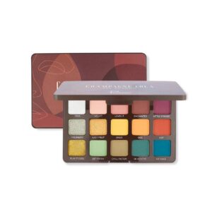 PUDAIER EYESHADOW PALETTE, 15 colors - CHAMPAGNE COLA بوداير لوحة ظلال العيون، 15 لونًا