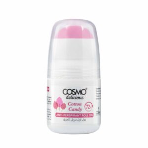 COSMO Anti-Perspirant Roll On 72h 50ml - Cotton Candy  كوسمو مزيل تعرق رول اون برائحة حلوى القطن