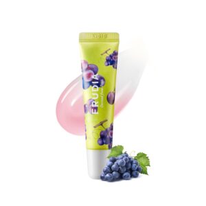 FRUDIA Honey Chu Lip Essence 10g - Grape  فروديا بلسم وملمع لشفاه مرطب يهدئ ويقوي حاجز الشفاه بخلاصة العنب