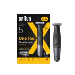 BRAUN Series X XT5200 Beard Trimmer & Body Shaver ALL-IN-ONE  براون ماكينة تشذيب اللحية وحلاقة الجسم